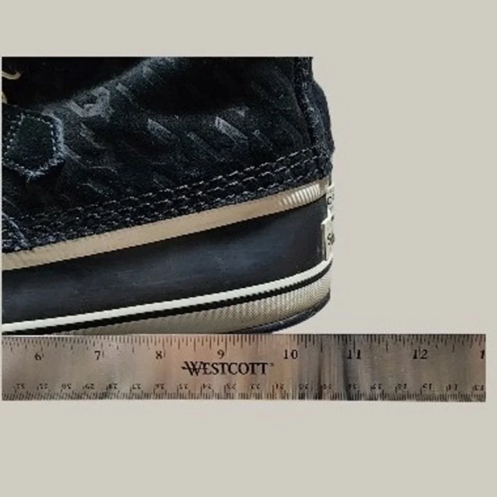 Sorel Caribou Waterproof Winter‎ Snow Boots Womens 9.5 Black Sherpa Lined 9.5